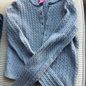 Gray Cable Knit Women's Sweater